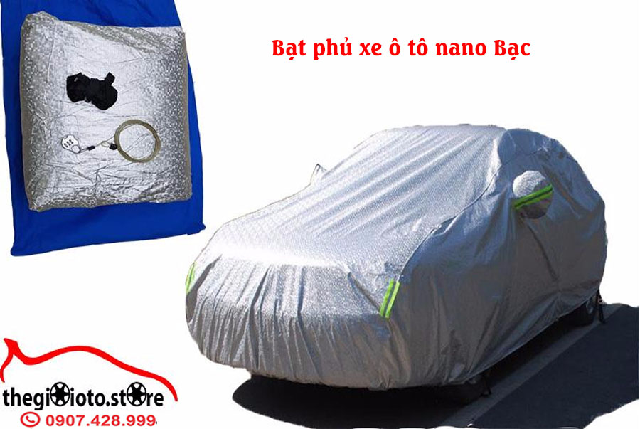 Bạt phủ xe ô tô nano bạc