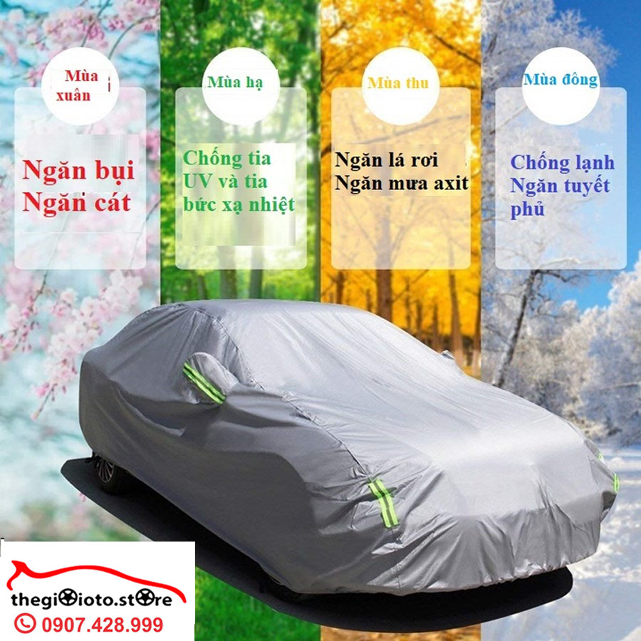 Bạt phủ xe ô tô bốn mùa