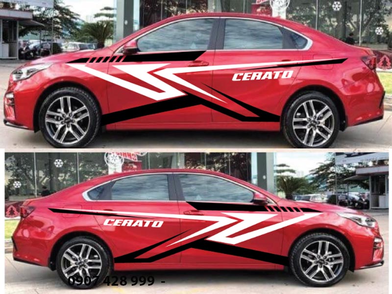 Decal trang trí xe Cerato