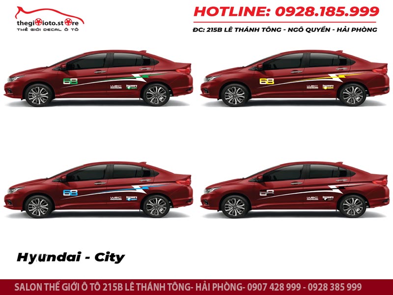 Decal xe honda