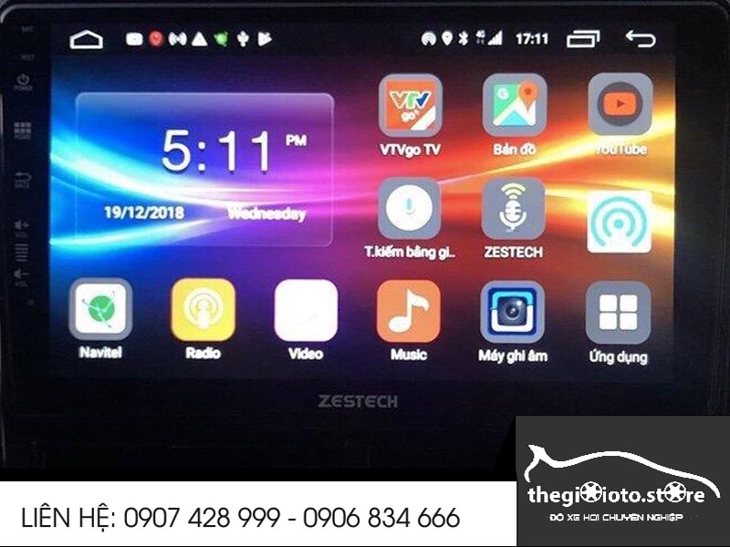 Độ màn hình Zestech cho xe Toyota