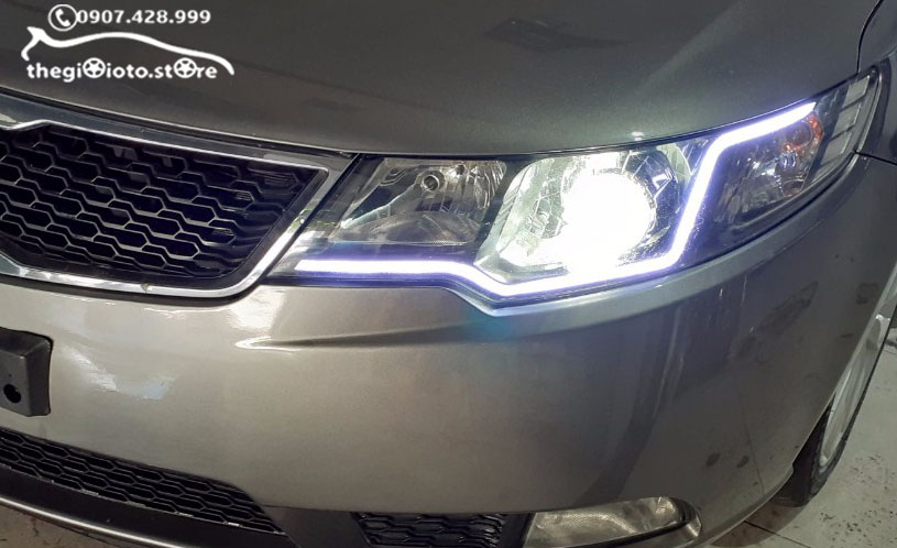 Độ mí led cho xe kia