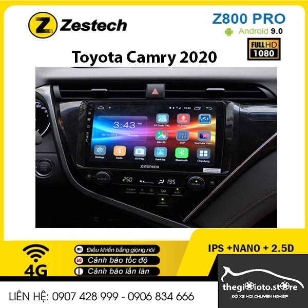Màn hình Z800 pro lắp cho xe Camry