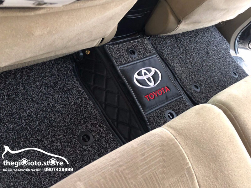 Thảm sàn lắp hàng ghế sau xe Fortuner