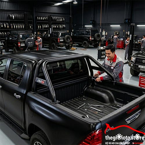 Lắp Thanh Thể Thao Cho Con Xe Hilux