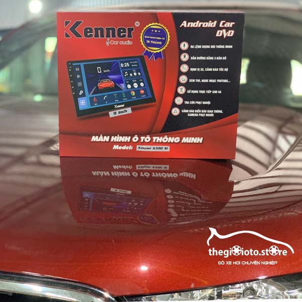 Màn hình android hãng Kenner lắp xe Ford Everest