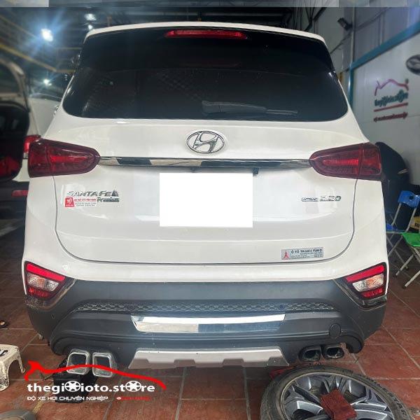 Thay má phanh, láng đĩa phanh Santafe