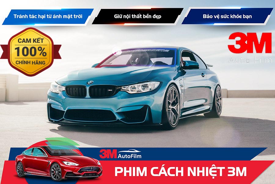 Dán phim cách nhiệt 3M xe ô tô