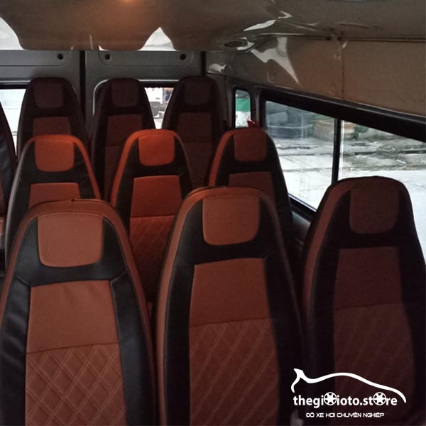 May ghế da cho xe Ford Transit 16 chỗ