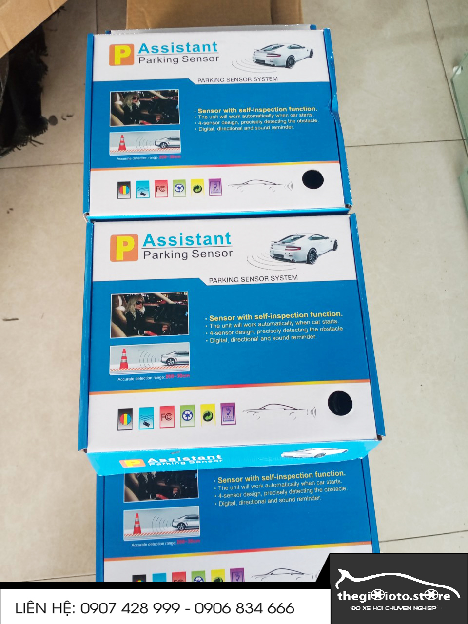 Cảm biến lùi 4 mắt cho ô tô