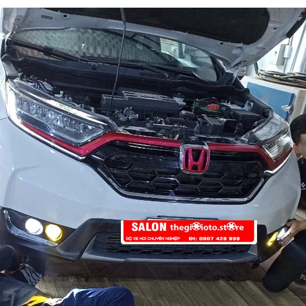 Độ đèn bi gầm cho xe Honda CRV 2019