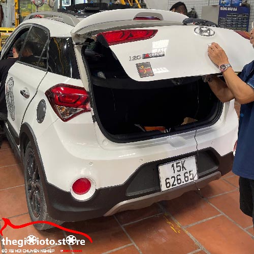 Lắp màn hình android cho xe i20