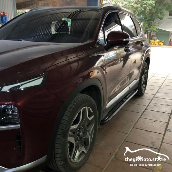Lắp bậc bước chân cho Hyundai Santafe