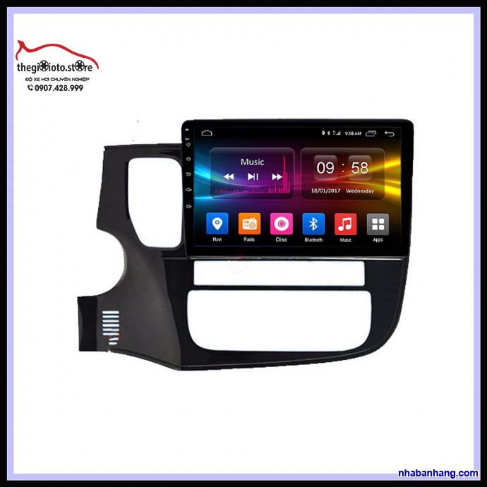 Màn hình Android  cho xe Outlander  2018 - 2019