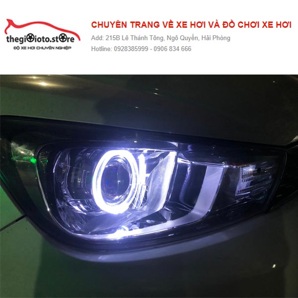 Độ đèn pha cho xe KIA Soluto