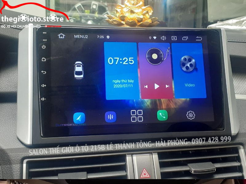 Lắp màn hình Android cho xe Xpander 2020