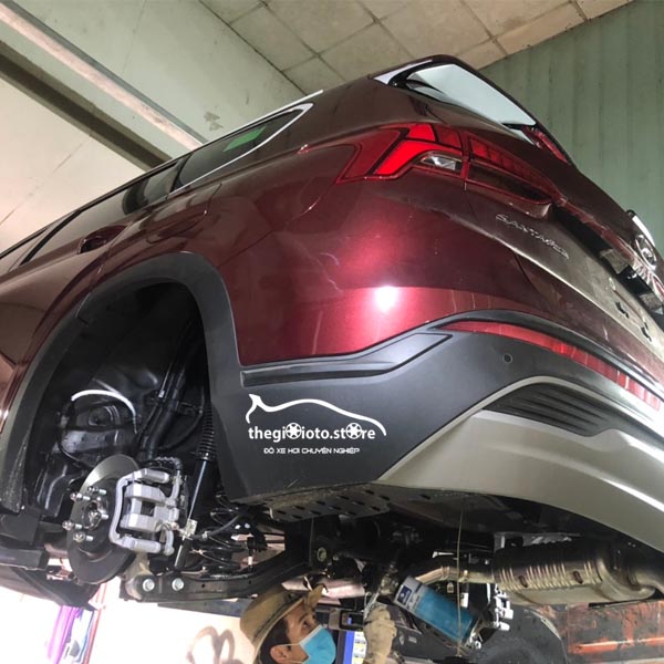Sơn phủ gầm xe Hyundai Santafe