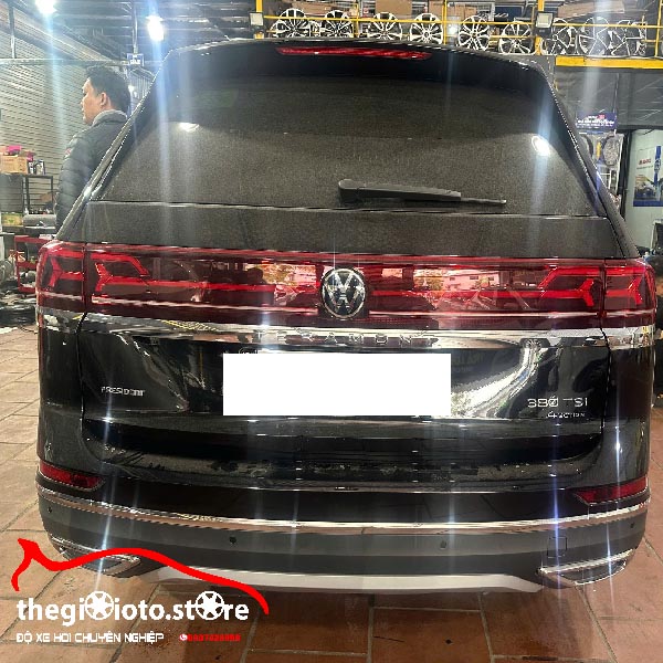 Lắp box Android DX14 cho xe Teramont