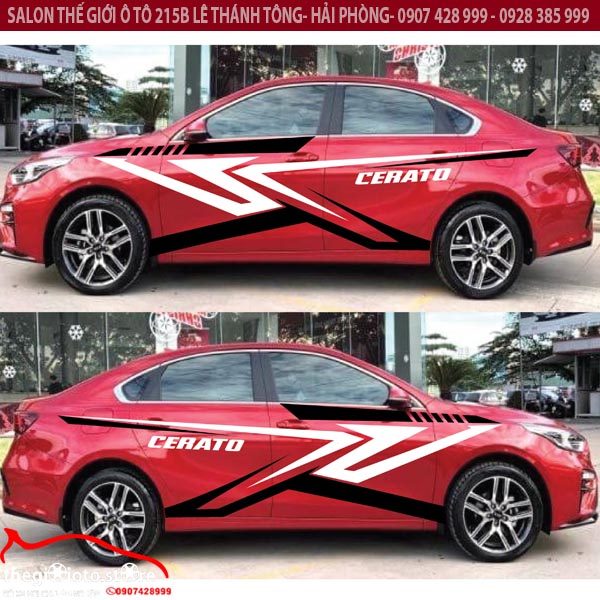 Dán decal trang trí xe KIA CERATO