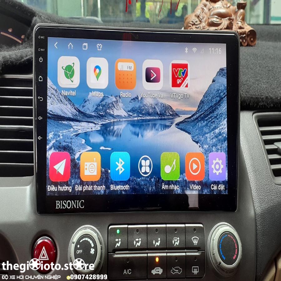 Lắp màn hình Android Civic 2010