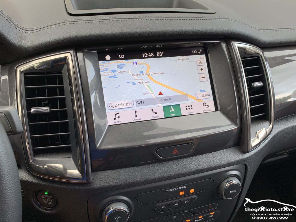 Màn hình Android  cho xe Ford Ranger 2019