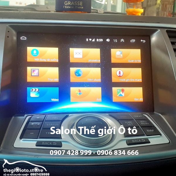 Thay màn hình android xe Nissan teana 