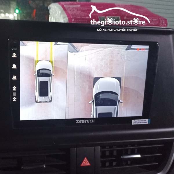 Màn hình Zestech liền cam 360 cho xe Seltos