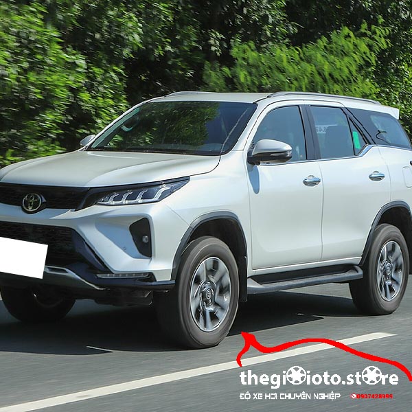 Độ bi pha LED cho xe Fortuner