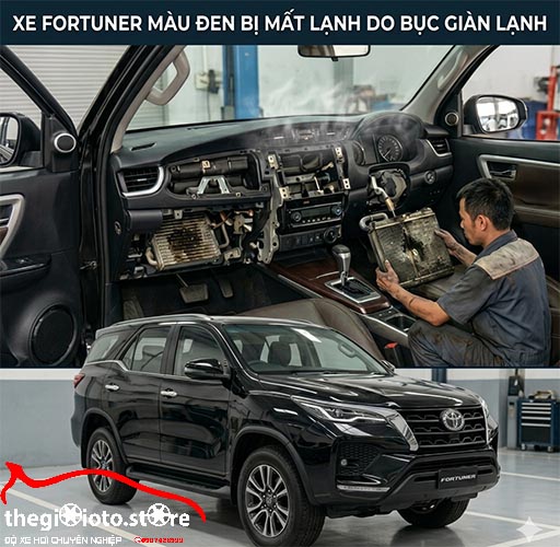 Sửa điều hòa Fortuner mất lạnh