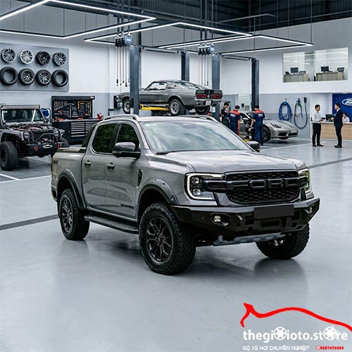 Độ bi gầm 3 màu cho xe Ranger