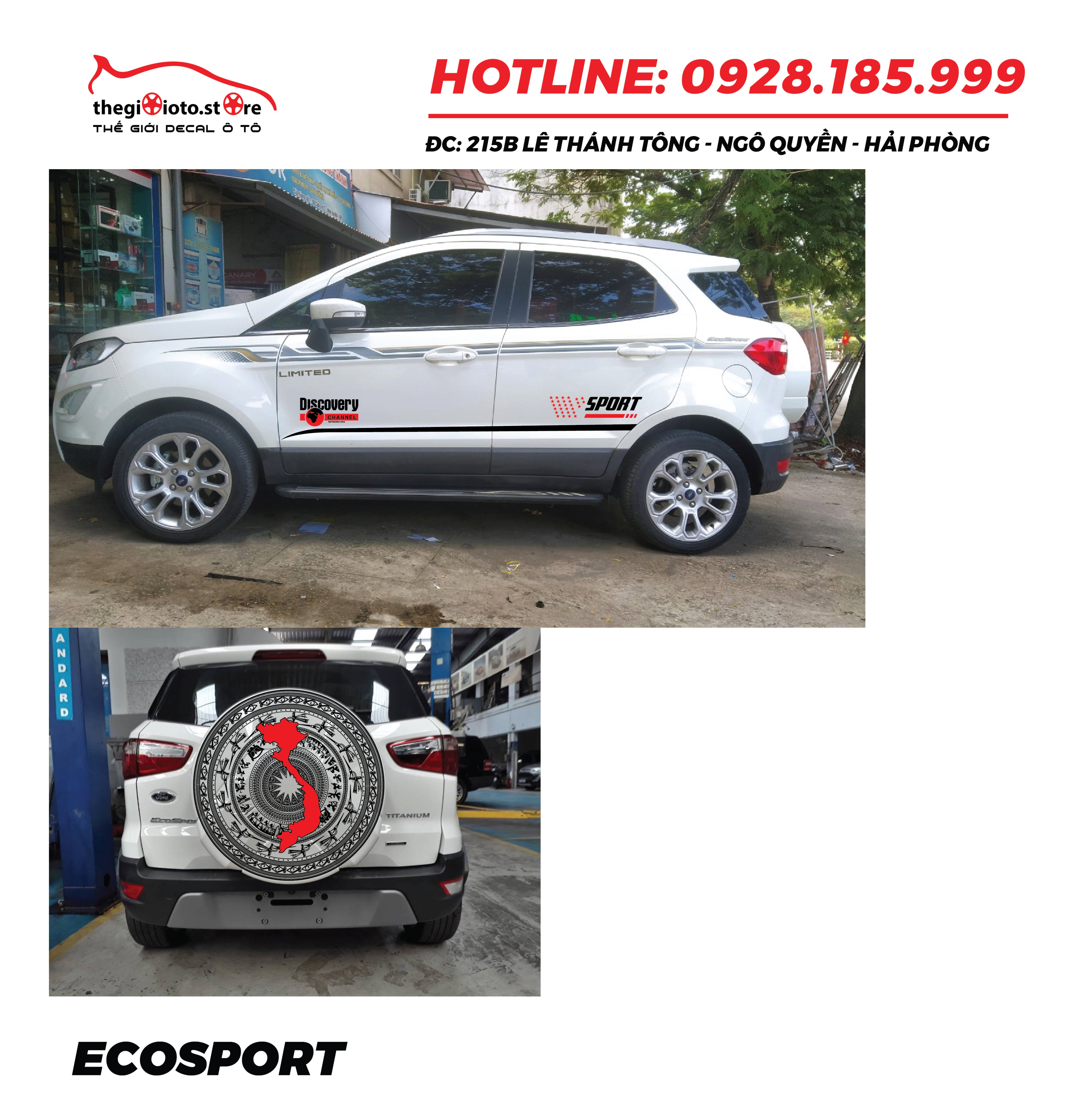 Dán đề can trang trí xe Ford Ecosport
