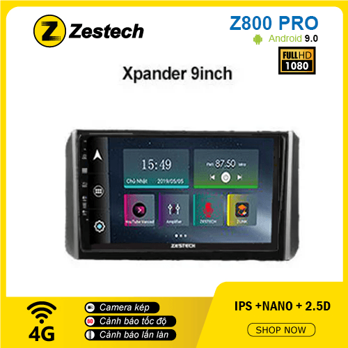 màn hình DVD android Z800 pro cho xe Xpander