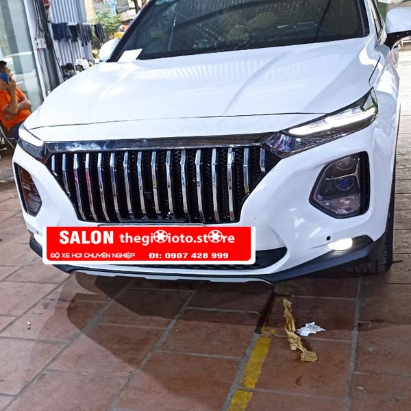 Độ mặt Ca lăng cho xe Santafe