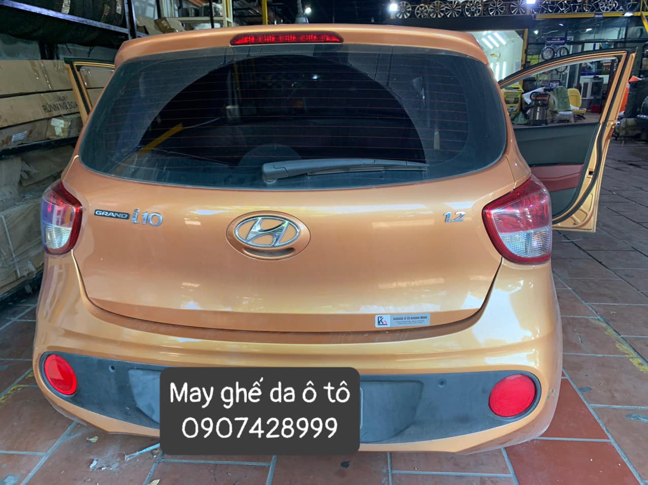 Bọc ghế da bò cho xe i10