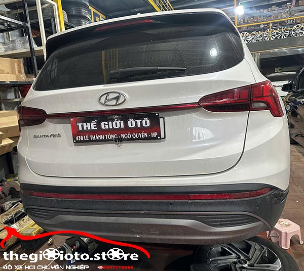 Phủ lớp cao su non cho lòng dè xe Santafe