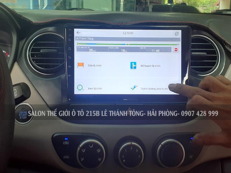 Độ DVD Android cho xe Hyundai i10