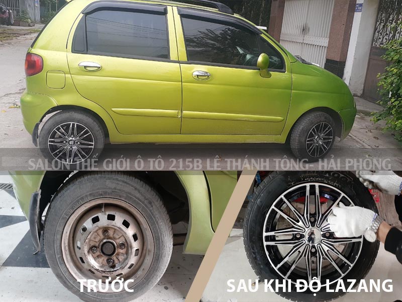Độ Mâm xe 13 inchs cho xe  Matiz