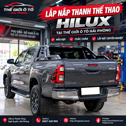 Lắp Nắp Thanh Thể Thao Hilux