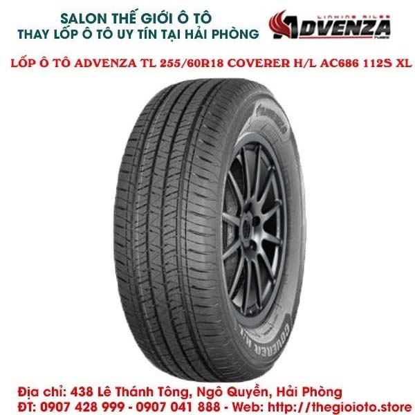 Lốp Advenza TL 255/60R18 Coverer