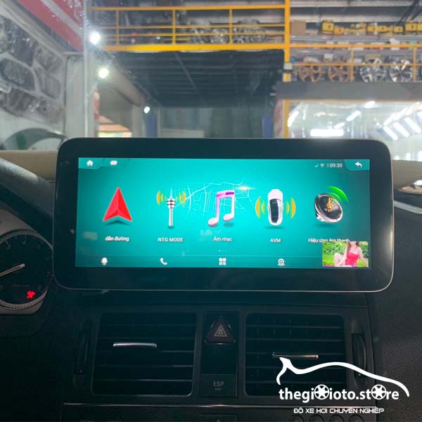 Màn hình Android Fly liền cam 360 cho xe Mercedes C300