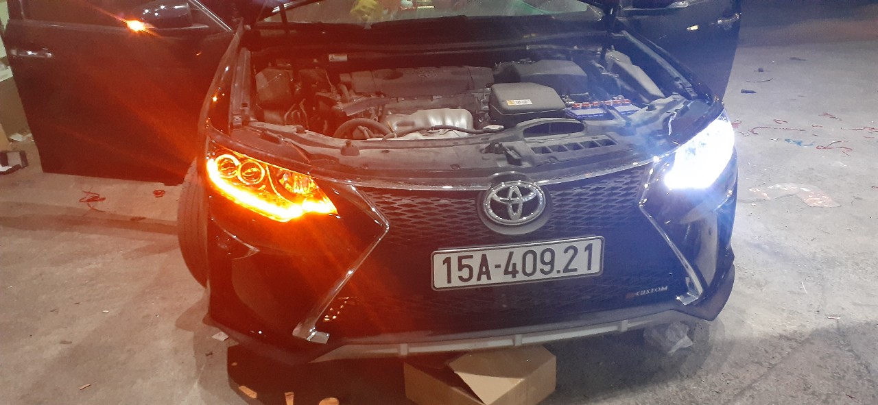 Độ mí led cho xe Camry