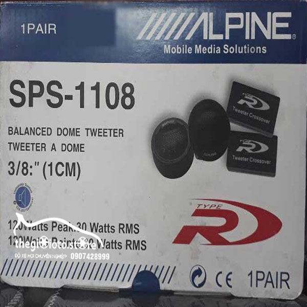 Loa treble  Alpine SPS-1108 cho xe ô tô