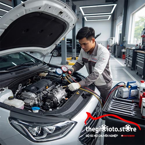 Sửa chữa điều hòa xe Sonata