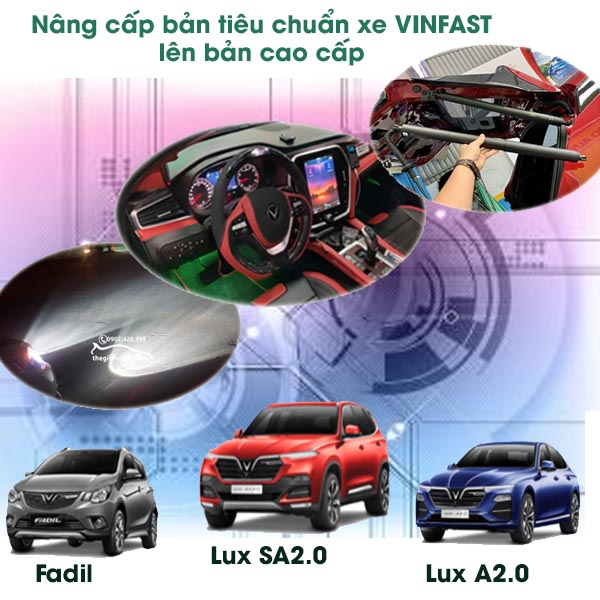 Nâng cấp xe VinFast bản tiêu chuẩn